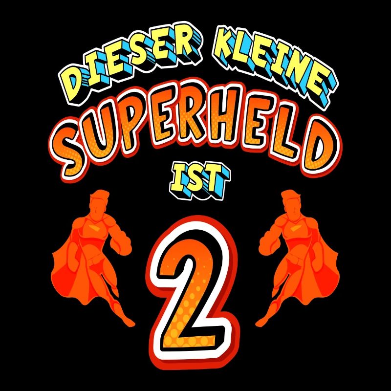 Superhelden 2. Geburtstag Jungs Geschenk