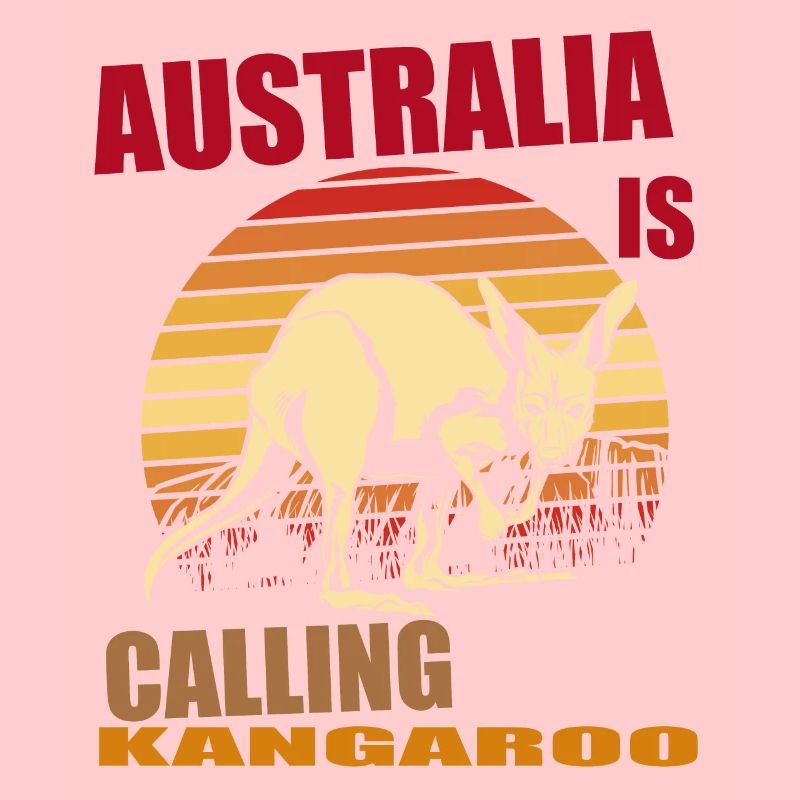 Känguru Retro Australien Calling Outback