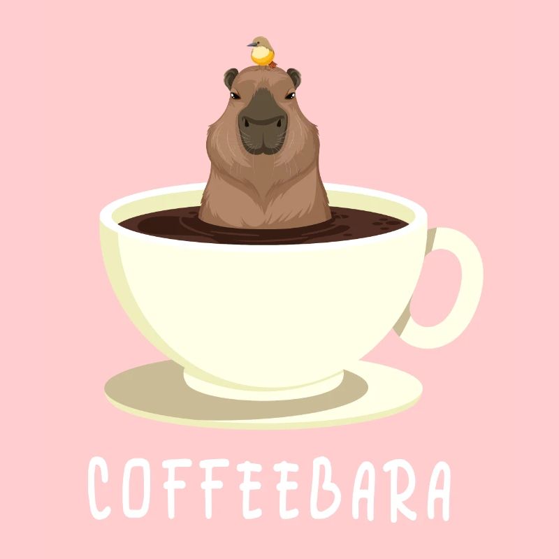 Funny Coffee Capybara Coffee Word Game Coffeeba