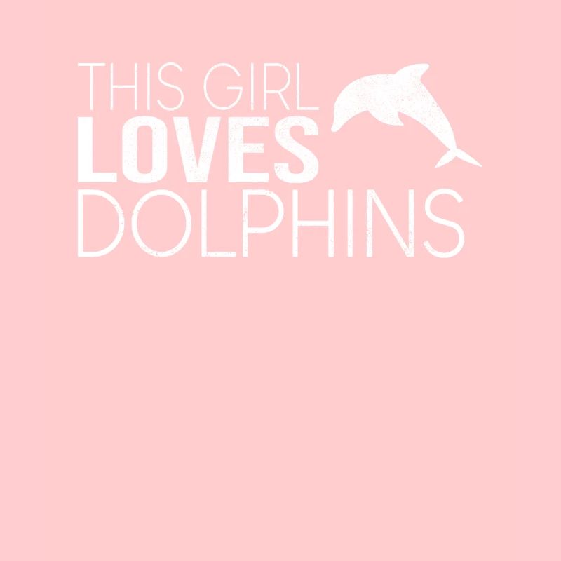 This girl loves dolphins