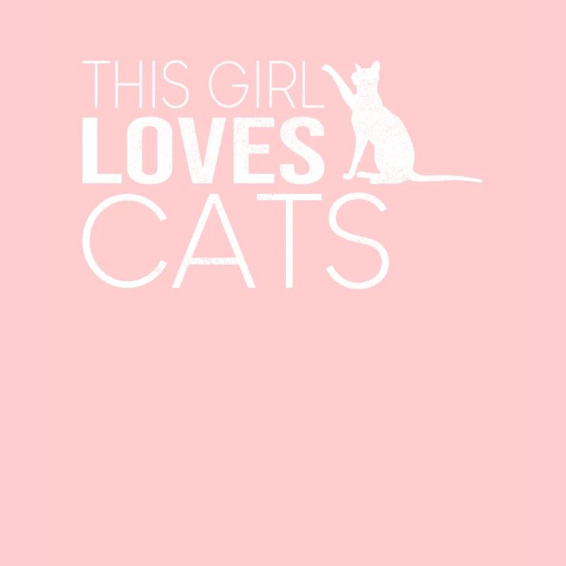 Mädchen Katze Spruch