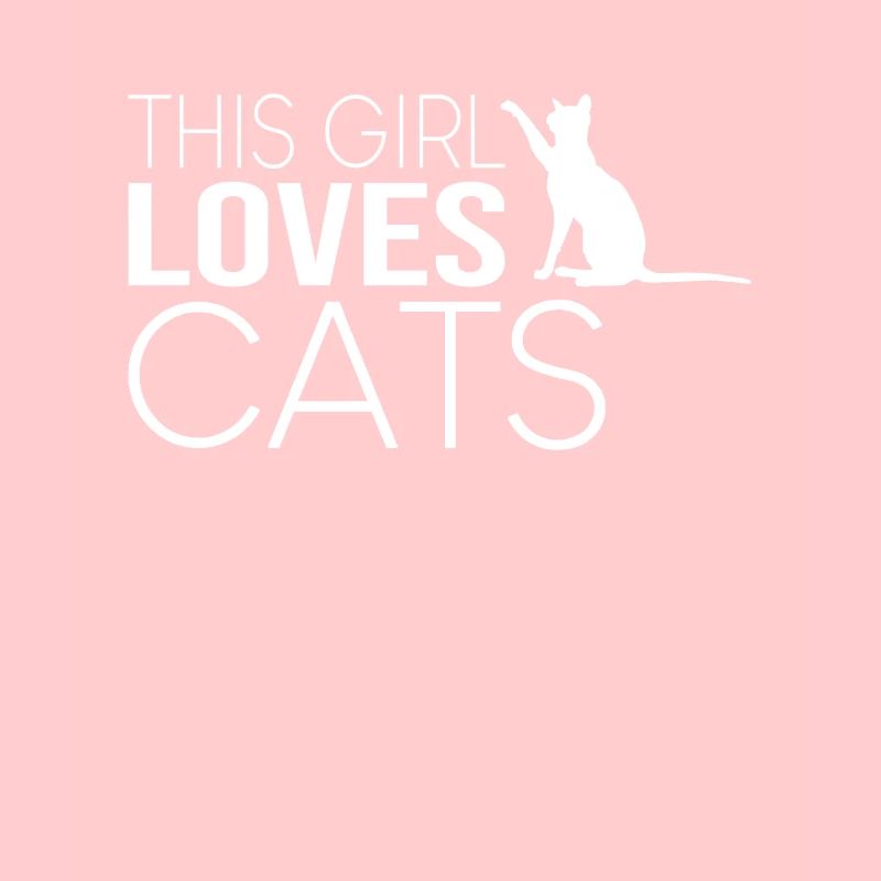 Mädchen Katze Spruch