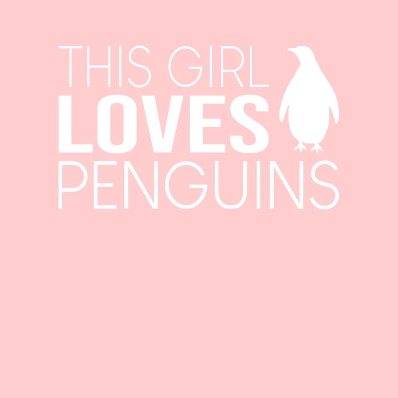 Mädchen Pinguin Spruch