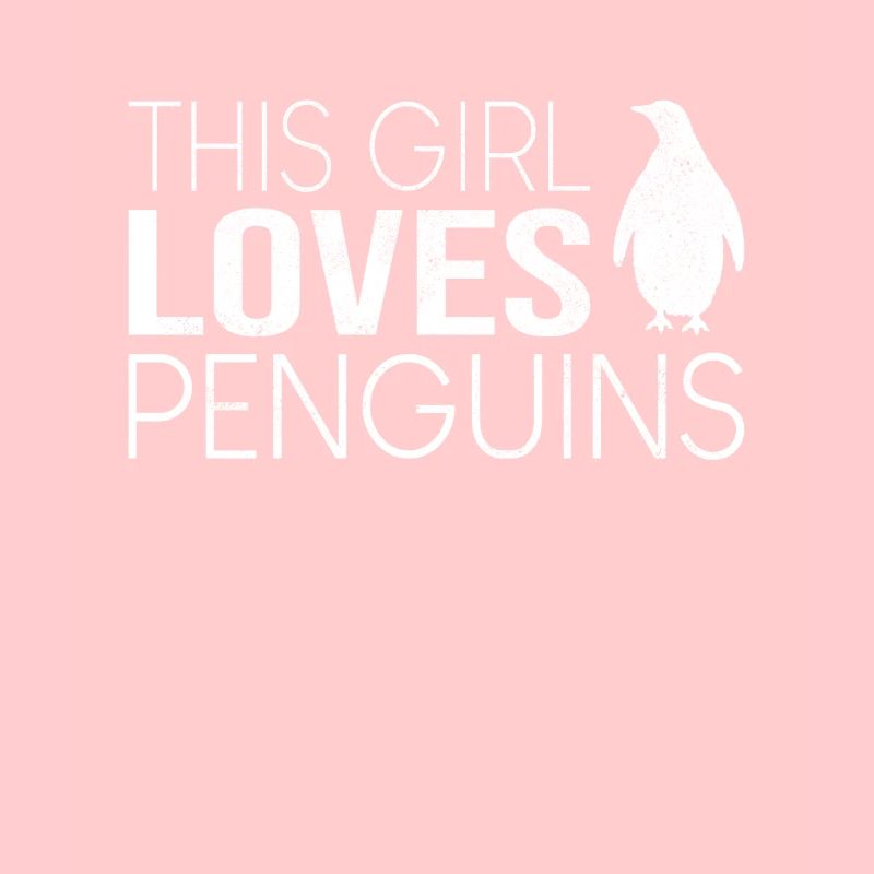 Mädchen Pinguin Spruch