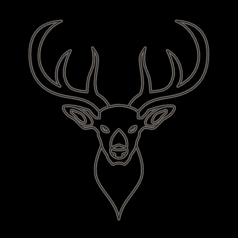 Rothirsch Geweih mit Hirschgeweih