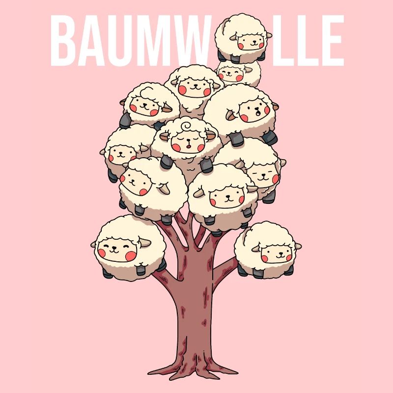 Baumwolle Cotton Tree Animals Fluffy Sheep Earth