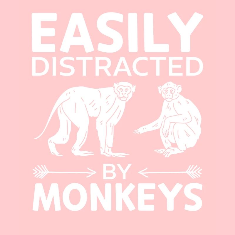 Orangutan Monkey Lover - Easily Distracted By Monk