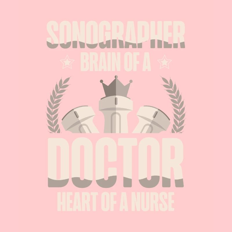 Sonographer Gehirn Eines Arztes Herz Einer