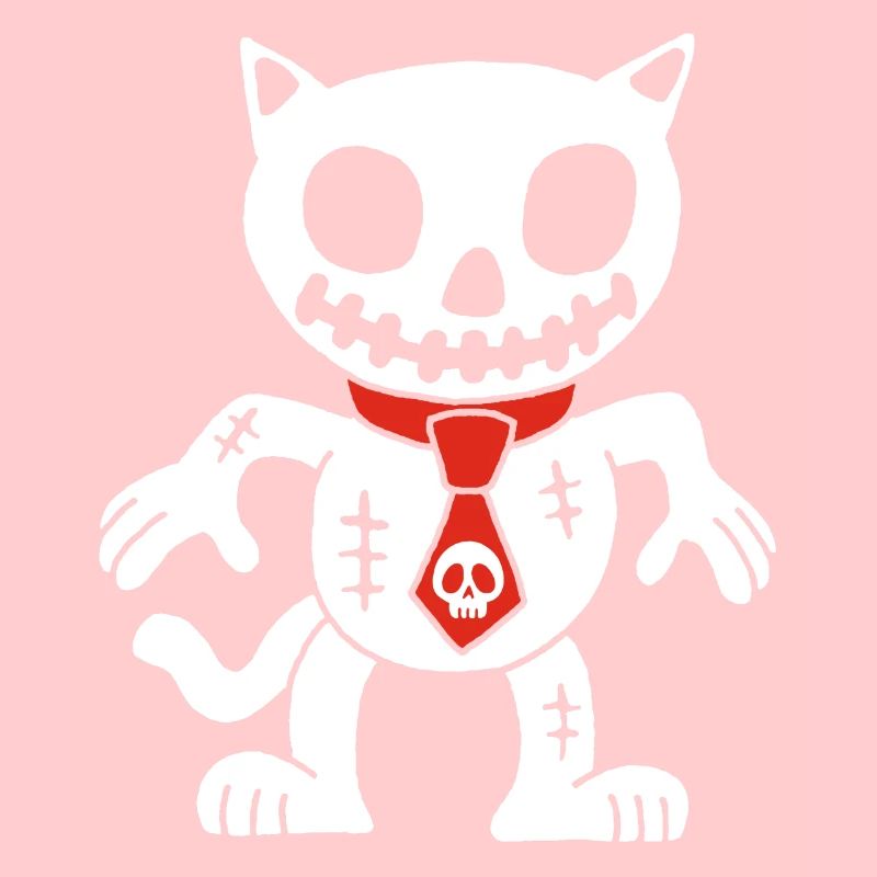 Weiße Katze Voodoo Puppe