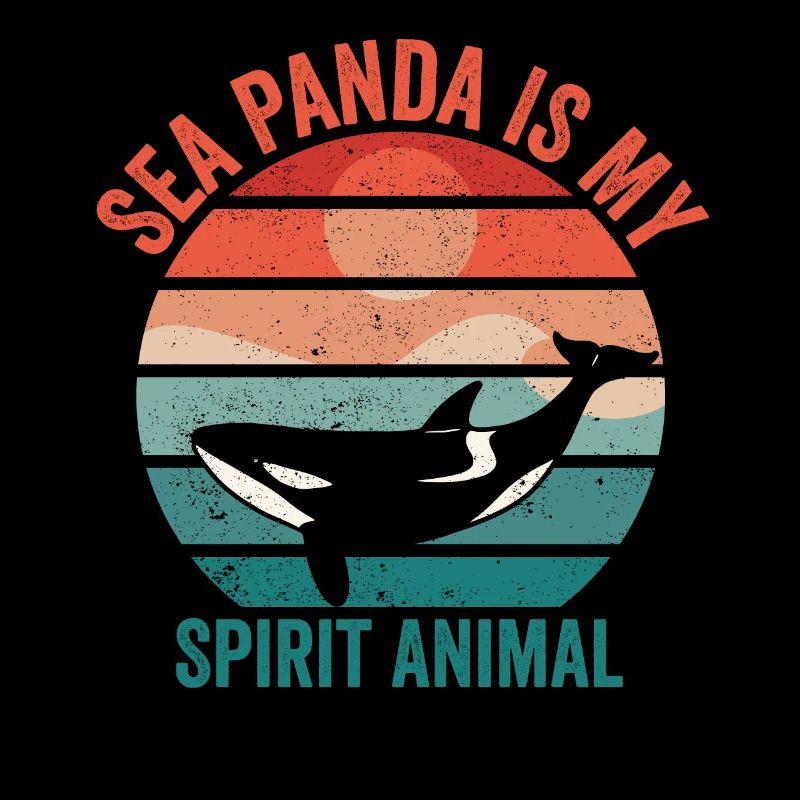 Drôle d’orque de mer Panda Rétro
