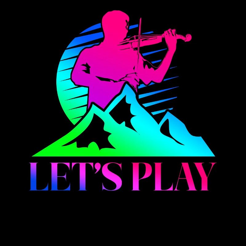 Violin Violinist Retro 80s 90s