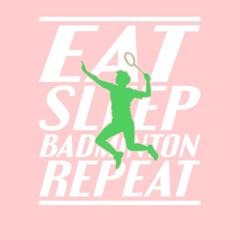 Manger du badminton endormi