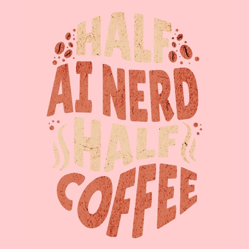 Künstliche Intelligenz halb KI Nerd halb Kaffee