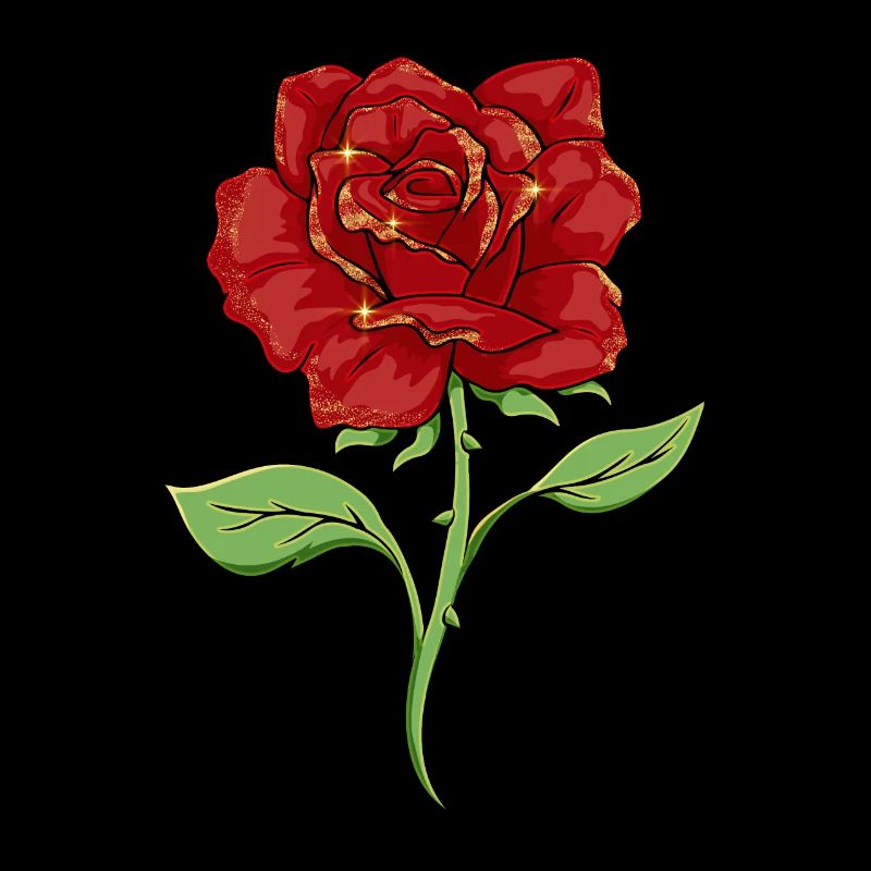 Boujee Aesthetic Red Rose Bougie
