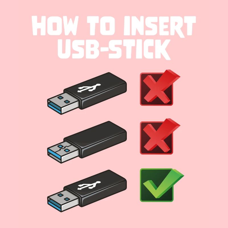 How To Insert USB Stick Funny Programmer Meme