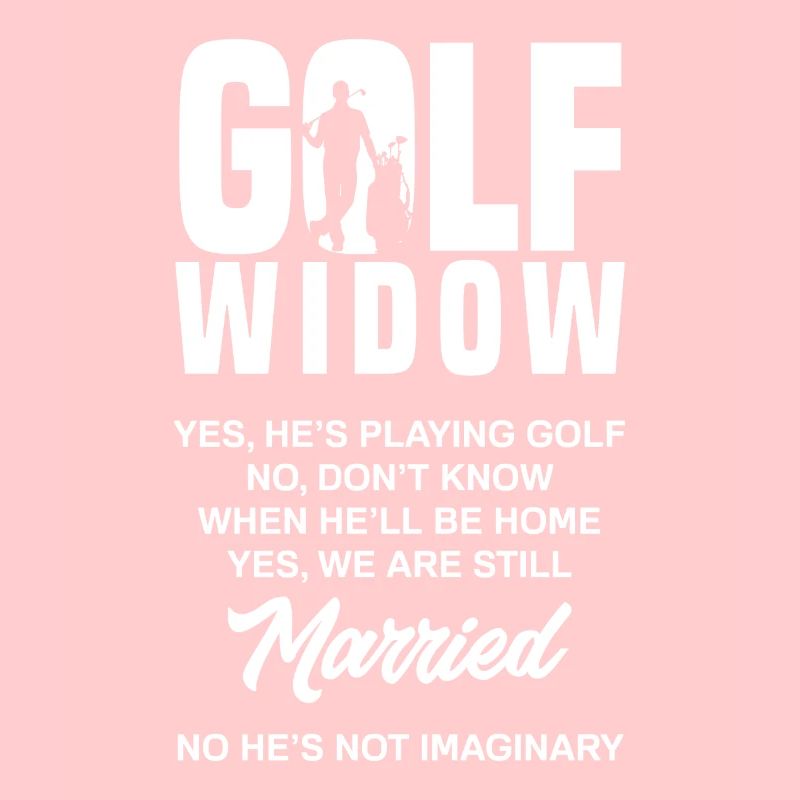 Golf Witwe Lustiges Golfer Ehefrau Geschenk