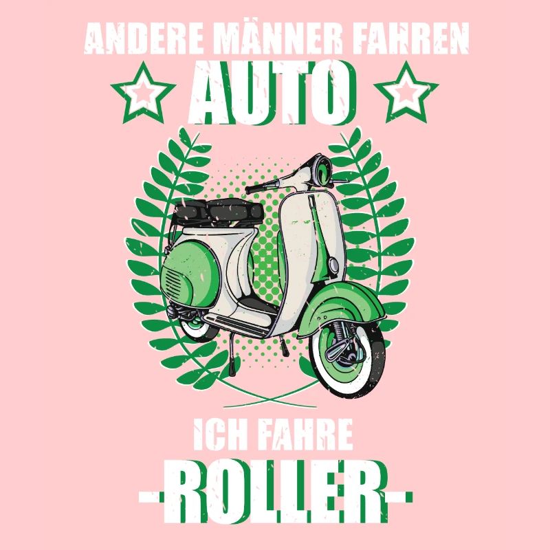 Roller Moped Rollerfahrer Retro Geschenk