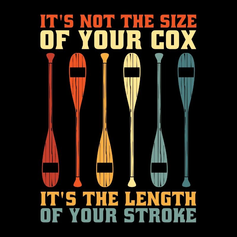 Aviron Ce n’est pas la taille d’un rameur de bateau à rames rétro