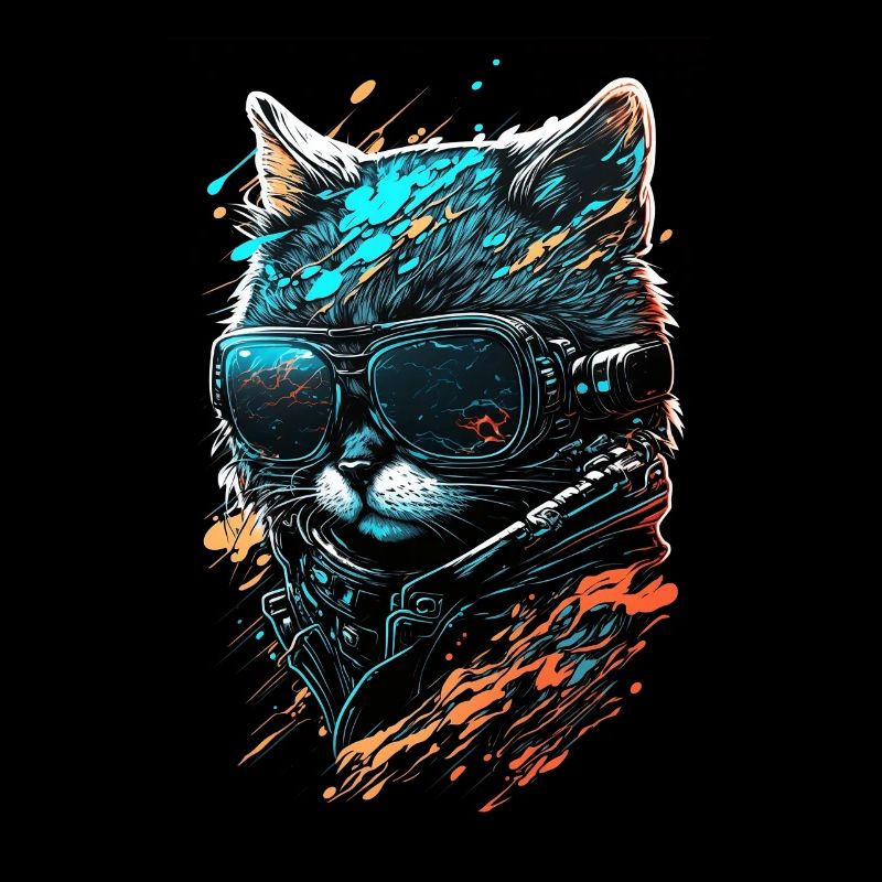Coole Punk Katze