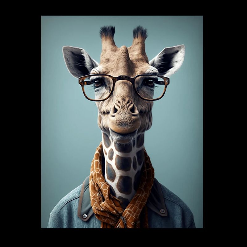 Cool Hipster Giraffe