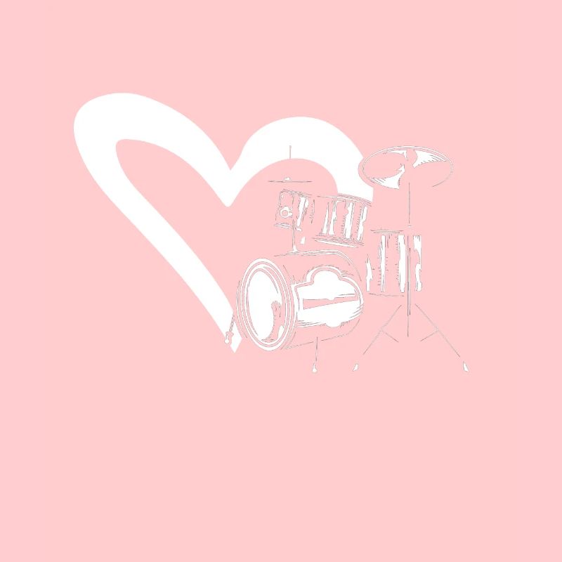 Heart Drum Drumming Set Drum Player Instrument Dru