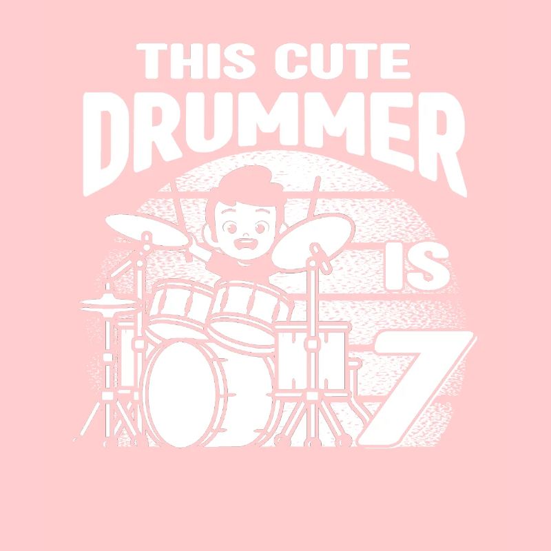 Birthday Drummer Boy - Ce batteur mignon a 7 ans