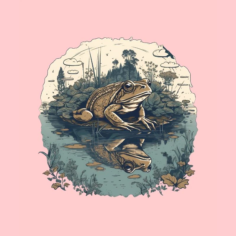 Crapaud à l’étang