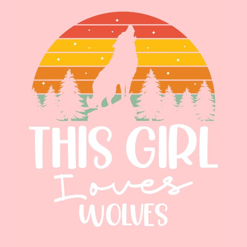 Dieses Mädchen Liebt Wölfe Tier Werwolf Wolf