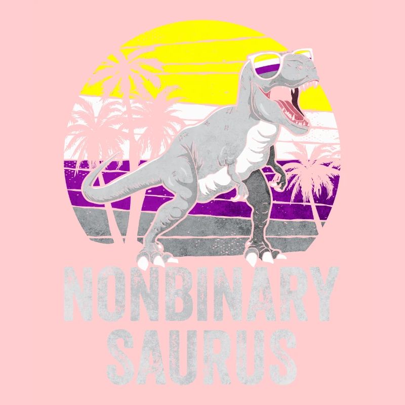 Non Binary Pride Flag Dinosaur Trex LGBTQ