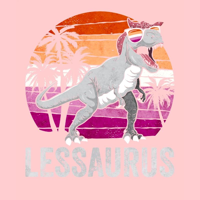 Lesbian Pride Flag Dinosaur Trex LGBTQ
