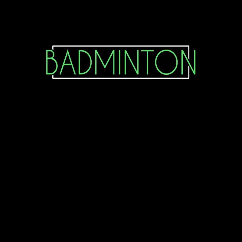Badminton Schriftzug