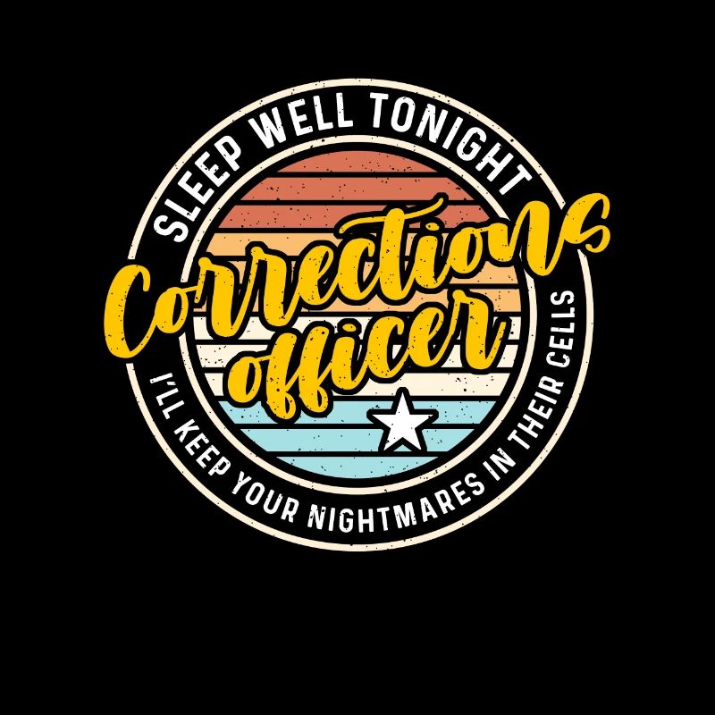 Corrections Officer Sleep Well Tonight Thin Silver