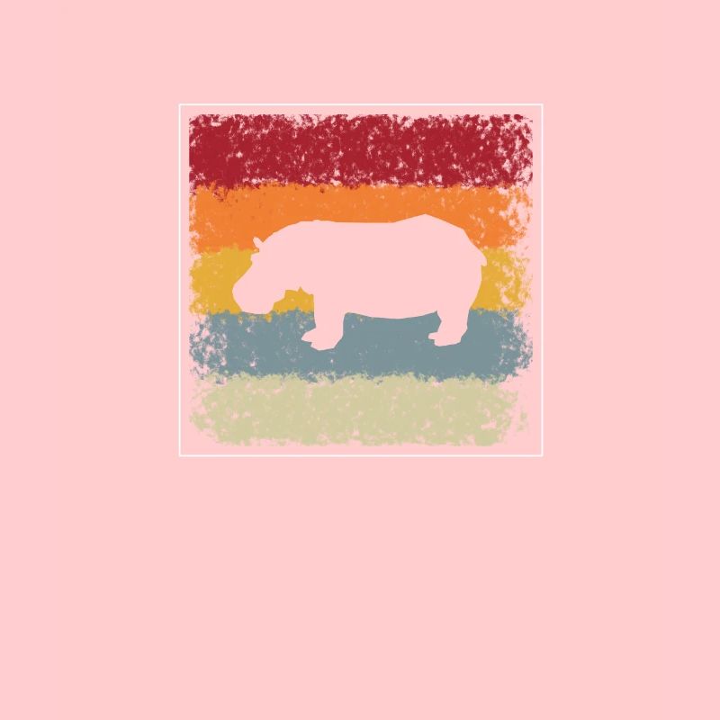 Hippopotame rétro