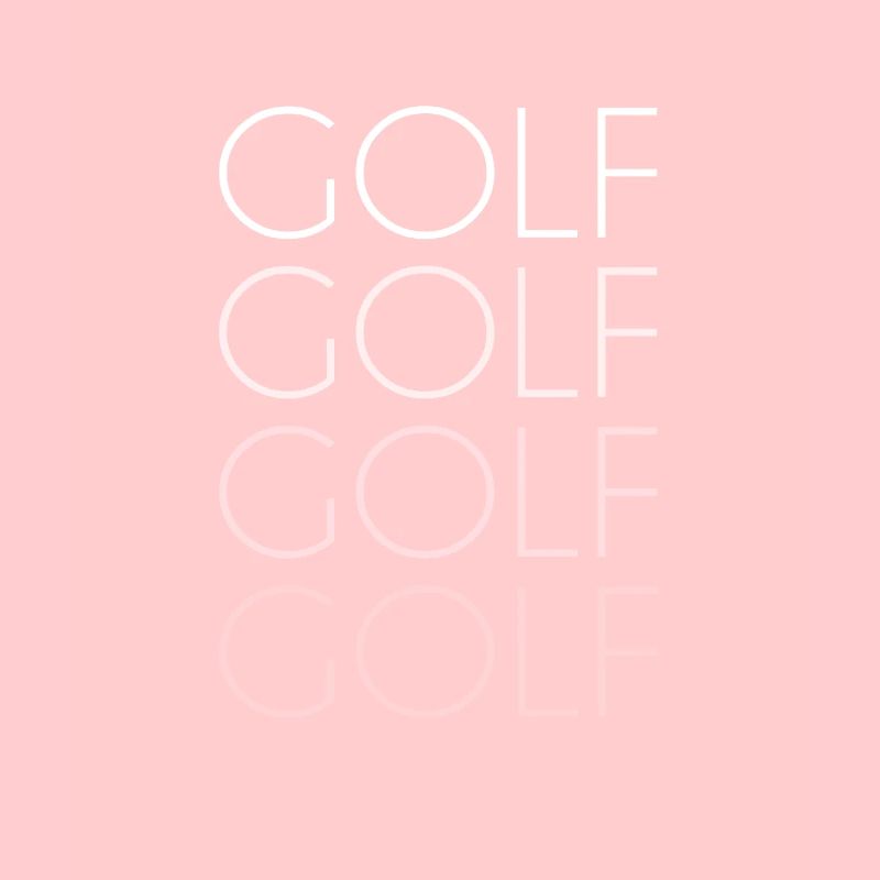 Golf lettering