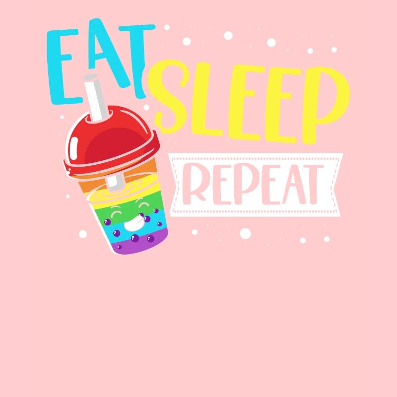 Nourriture Sommeil Boba Thé Répéter Bubble Tea