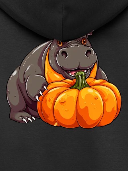 Flodhest Flodhest gresskar Lazy Halloween