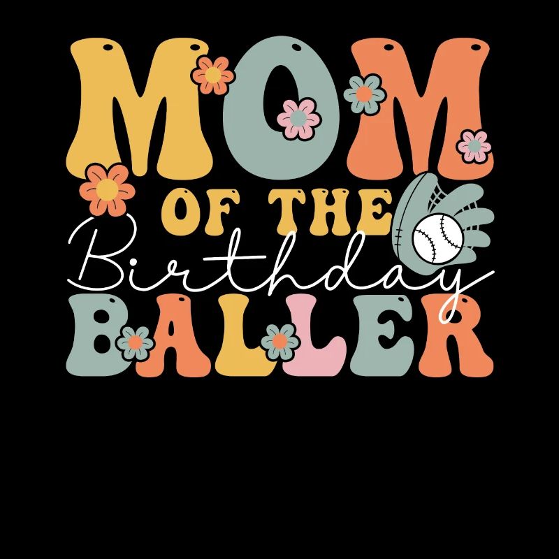 Groovy Baseball Mom