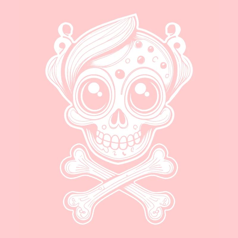 Chemise mignonne Comic Skull : Élégance élégante.