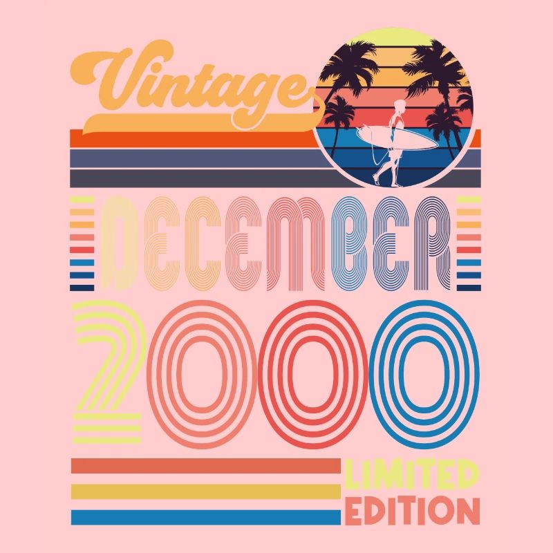 Anniversaire Décembre 2000. Cadeau decembre 2000.