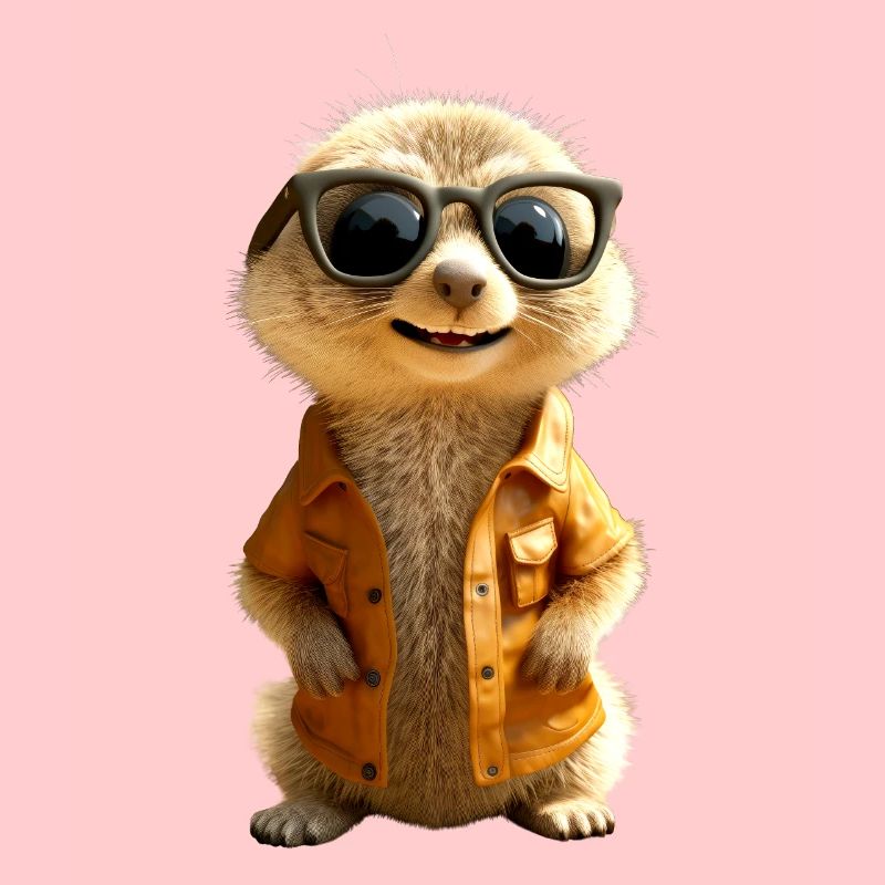 Lunettes de soleil suricate mignon amant de surikate