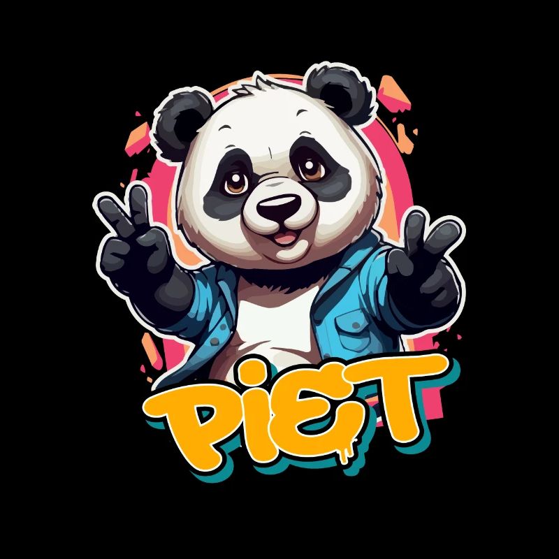 PIET - Beau nom de garçon avec Cool Panda