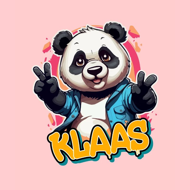 KLAAS - Schöner Jungen Name mit coolem Panda