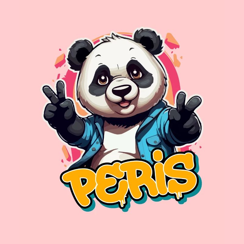PERIS - Handsome Boy Name with Cool Panda