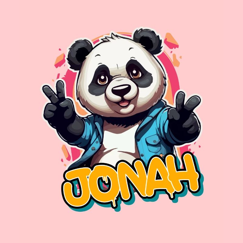 JONAH - Beau nom de garçon avec Panda cool