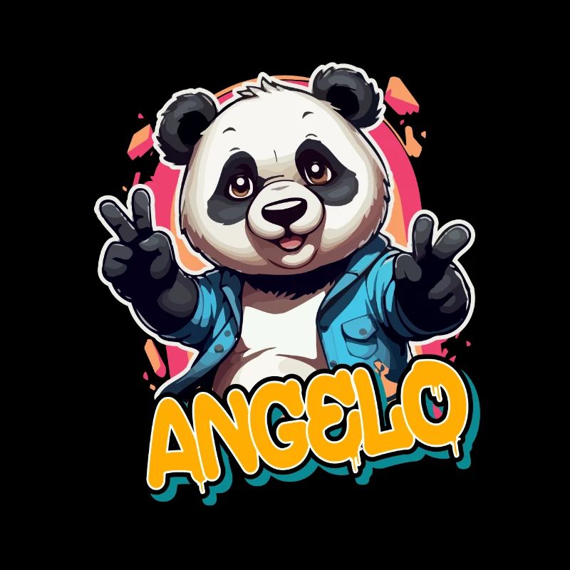 ANGELO - Schöner Jungen Name mit coolem Panda