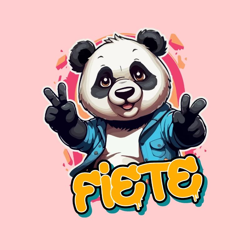 FIETE - Beau prénom de garçon avec panda cool