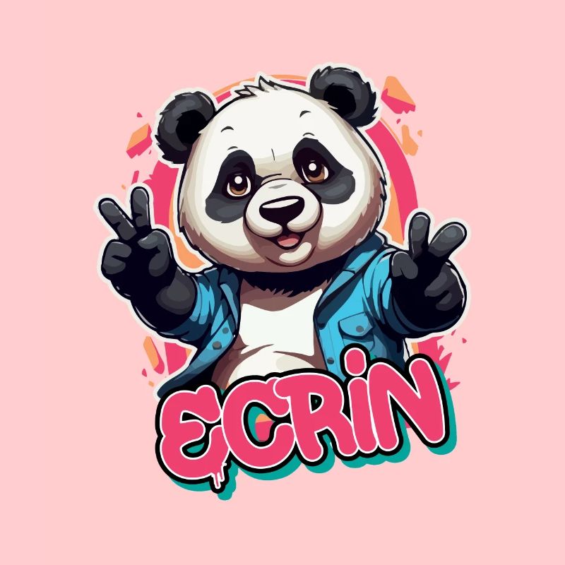 ECRIN - Schöner Mädchen Name mit coolem Panda