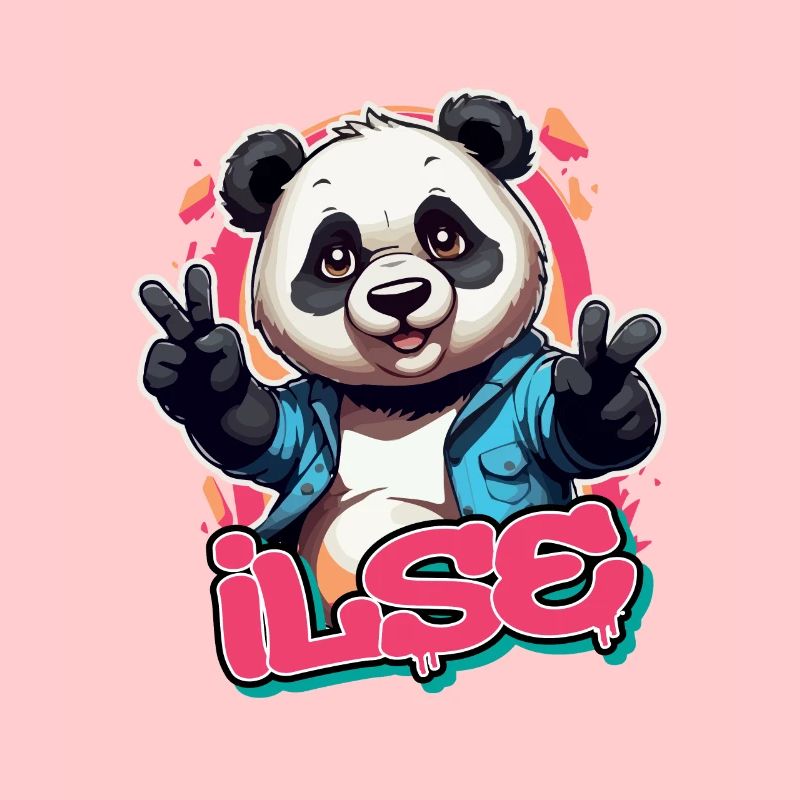 ILSE - Schöner Mädchen Name mit coolem Panda