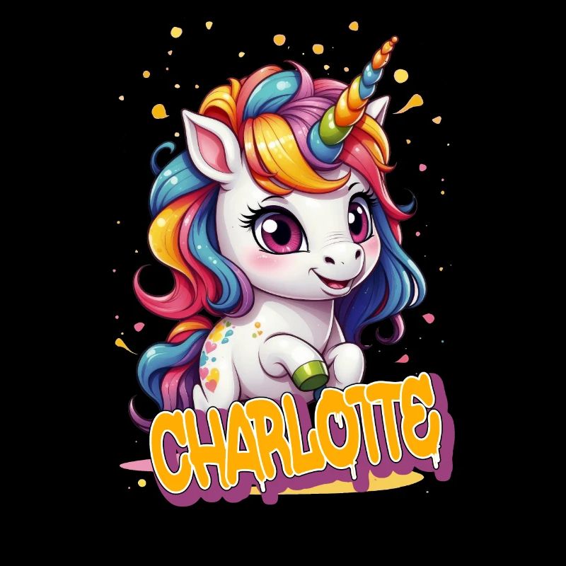 JASMINE - Schöner Mädchen Name mit süßem Einhorn