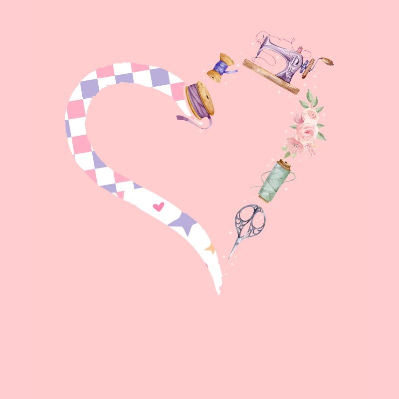 Sewing Machine Sewing Heart Sewing Lover